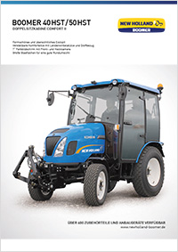 Prospekt-Titelseite Doppelsitzkabine COMFORT II